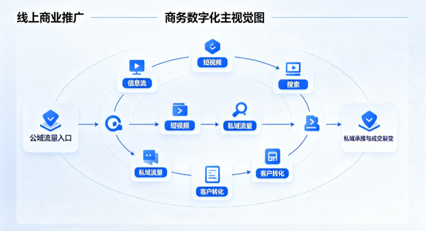 肥西县线上商业推广怎么做？全域流量闭环搭建与低成本转化实战指南